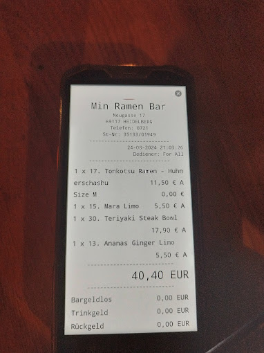 Min Ramen Bar menu 2